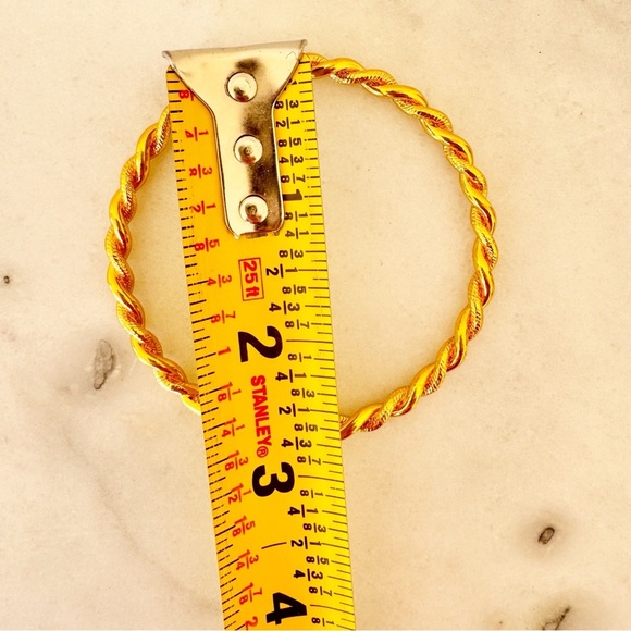 Vintage Monet Cuff Bracelet Gold Tone Signed Estate Jewelry Bundle of 2 - Picture 9 of 11